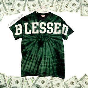 BLESSED Cotton Tye-Dye T-Shirt